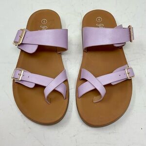 Girls purple sandals